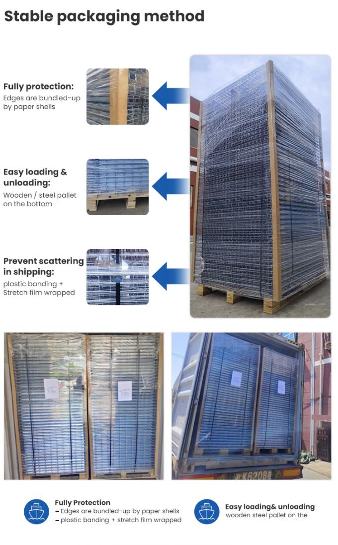 গুদাম স্টোরেজ র্যাকিং তারের ডেক কাস্টমাইজযোগ্য পাউডার লেপ 3