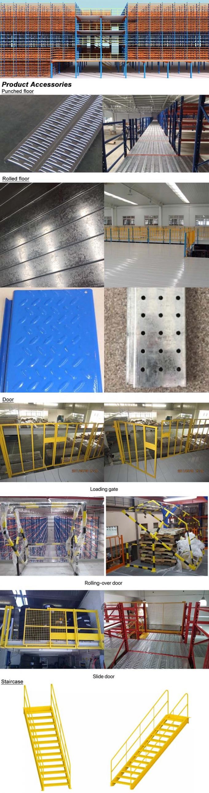 যৌগিক কাঠামোগত উচ্চ স্তরের মেজানাইন র্যাক গুদাম ইস্পাত প্ল্যাটফর্ম 1