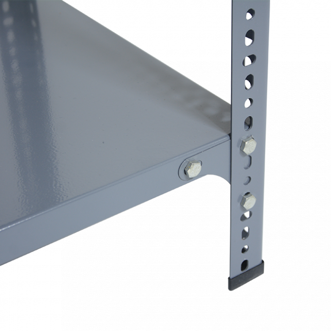 স্লট এঙ্গেল লাইট ডিউটি বোল্টলেস রিভট শেল্ফিং আয়রন এঙ্গেল স্টিল র্যাক 4