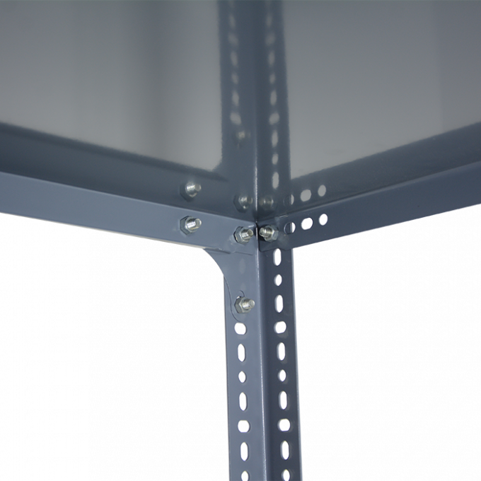 স্লট এঙ্গেল লাইট ডিউটি বোল্টলেস রিভট শেল্ফিং আয়রন এঙ্গেল স্টিল র্যাক 5